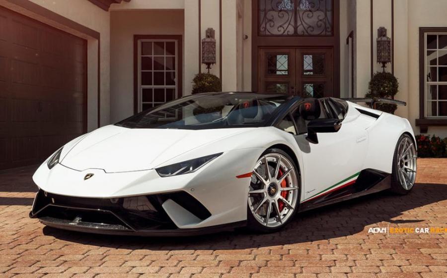 Lamborghini Huracan Performante Spyder by Exotic Car Hacks on ADW.1 Wheels (ADV10 M.V2 CS) '2018
